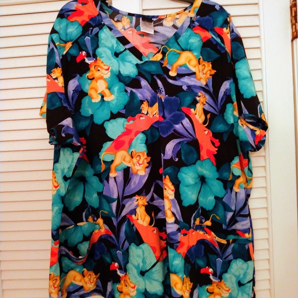 Lion King Scrub Top